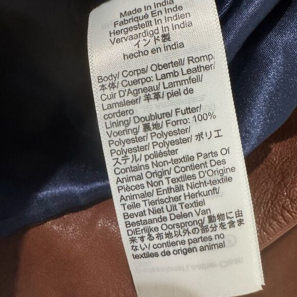 NWT $650 J CREW Collection leather shirt-jacket in Grizzly Brown - Picture 13 of 13